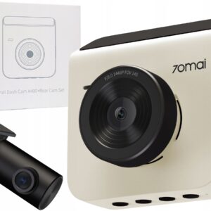 Dash + Rear Camera Xiaomi 70mai A400, 2K, Wi-Fi, 2inch LCD, Ivory