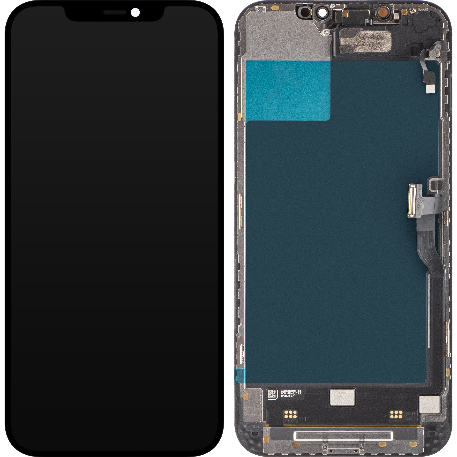LCD Display Module for Apple iPhone 12 Pro Max, Black
