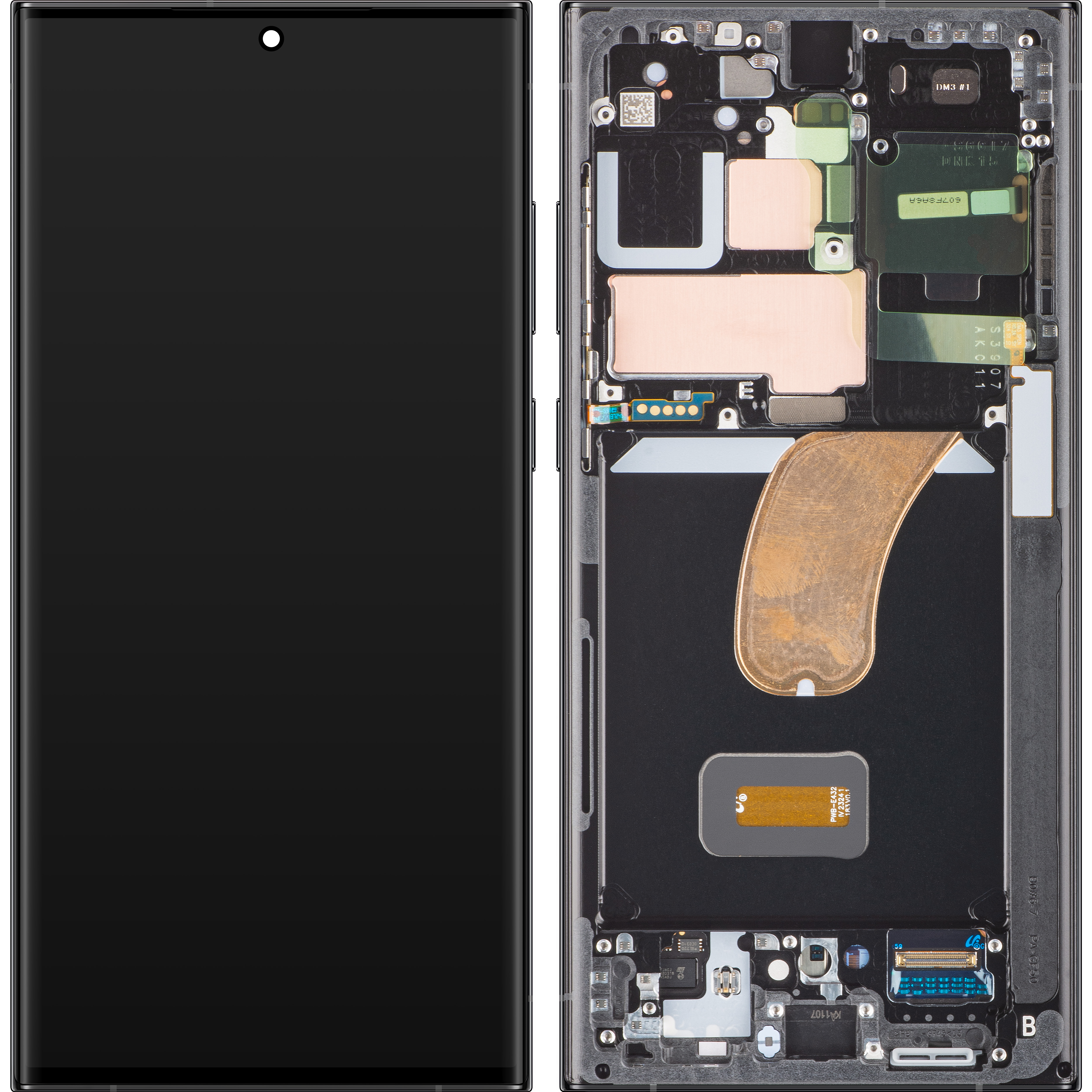 LCD Display Module for Samsung Galaxy S23 Ultra S918, Graphite