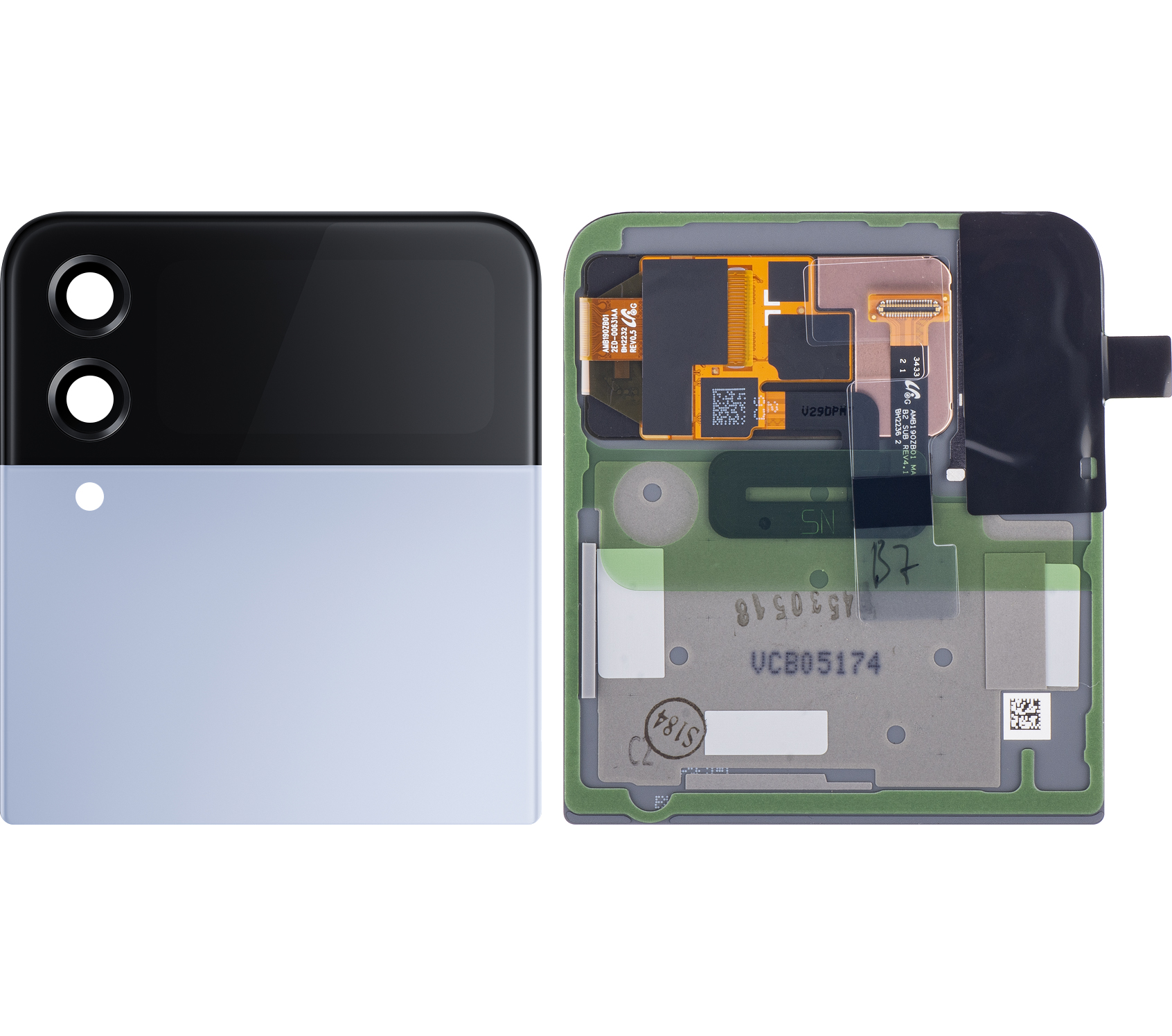 LCD Display Module Samsung Galaxy Z Flip4 F721, Sub Outer, Bespoke Edition