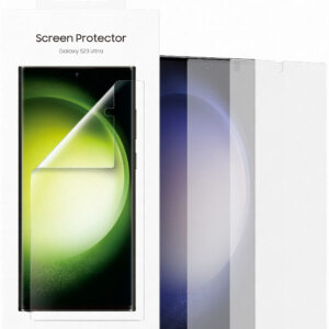 Front Cover Clear Screen Protector for Samsung Galaxy S23 Ultra S918, 2-Pack, Transparent EF-US918CTEGWW