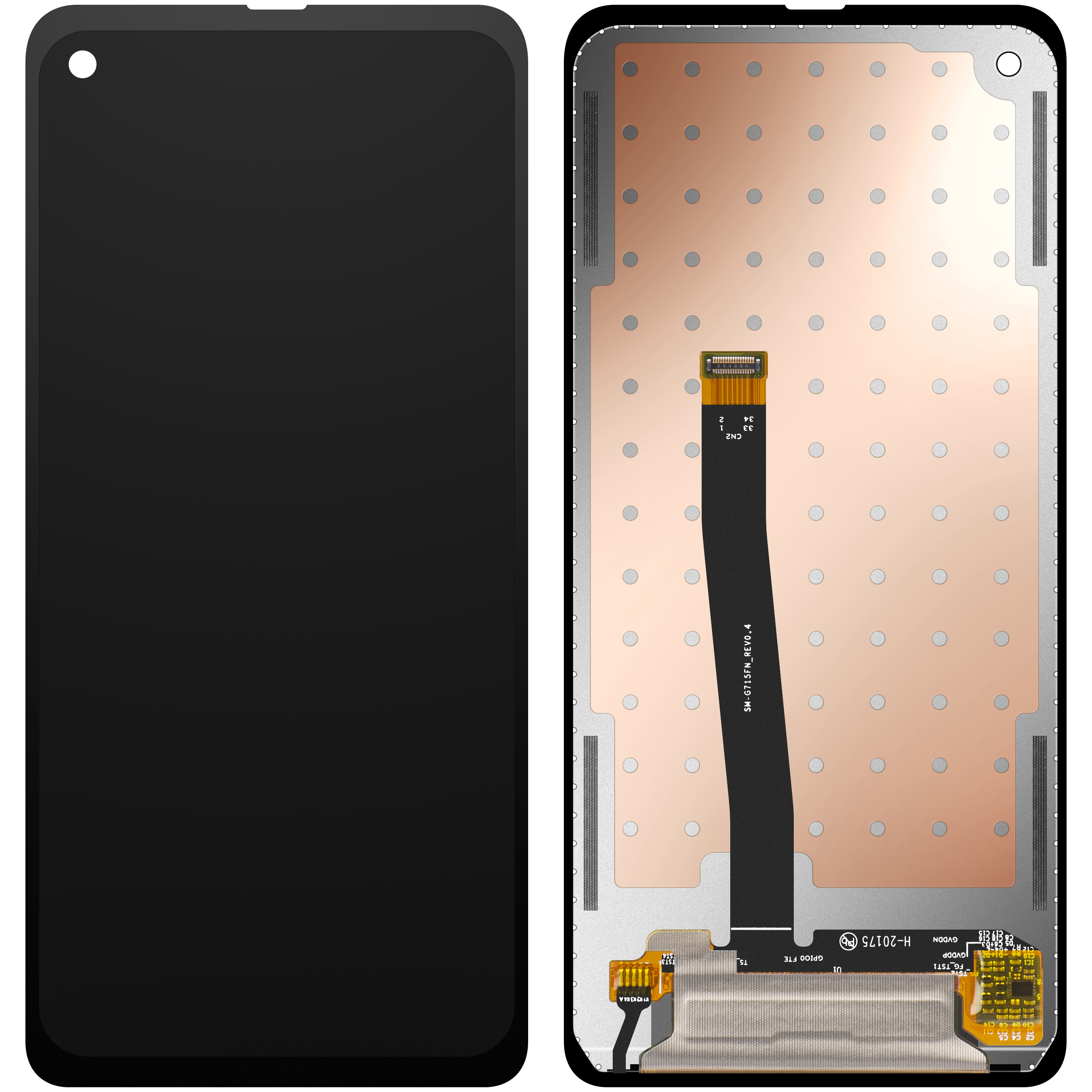 LCD Display Module for Samsung Galaxy Xcover Pro G715, Black