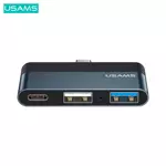 Hub Usams US-SJ490 Type-C vers USB2.0 + USB3.0 + Type-C Nero