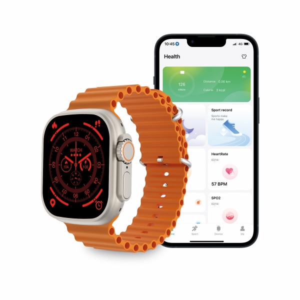 Smartwatch KSIX Urban Plus 2,05" 270 mAh Bluetooth 5.0 Arancio - immagine 3