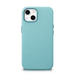 Case iCarer Litchi Premium Leather with MagSafe iPhone 14 (WMI14220709-GN) green 6975092685449