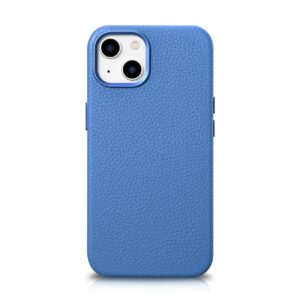 Case iCarer Litchi Premium Leather with MagSafe iPhone 14 Plus (WMI14220711-LB) light blue 6975092685531