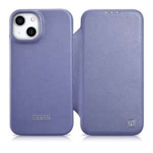 Case iCarer CE Premium Leather Folio with MagSafe iPhone 14 (WMI14220713-LP) light purple 6975092685654