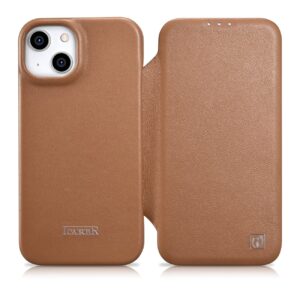 Case iCarer CE Premium Leather Folio with MagSafe iPhone 14 Plus (WMI14220715-BN) brown 6975092685746