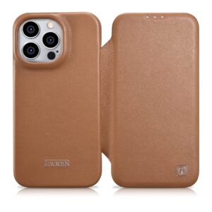 Case iCarer CE Premium Leather Folio with MagSafe iPhone 14 Pro Max (WMI14220716-BN) brown 6975092685807