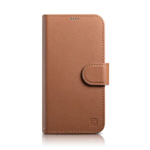 Case wallet iCarer 2in1 Anti-RFID iPhone 14 (WMI14220725-BN) brown 6975092686187