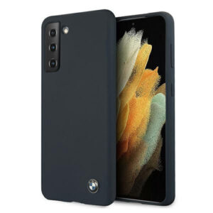 BMW Hard Case Silicone Series BMHCS21MSILNA Samsung Galaxy S21 Plus dark blue 3700740497364