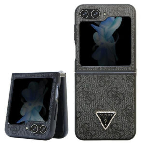 GUESS Samsung Flip 5 Hardcase GUHCZF5P4TDPK (4G Triangle Strass/ black) 3666339173890
