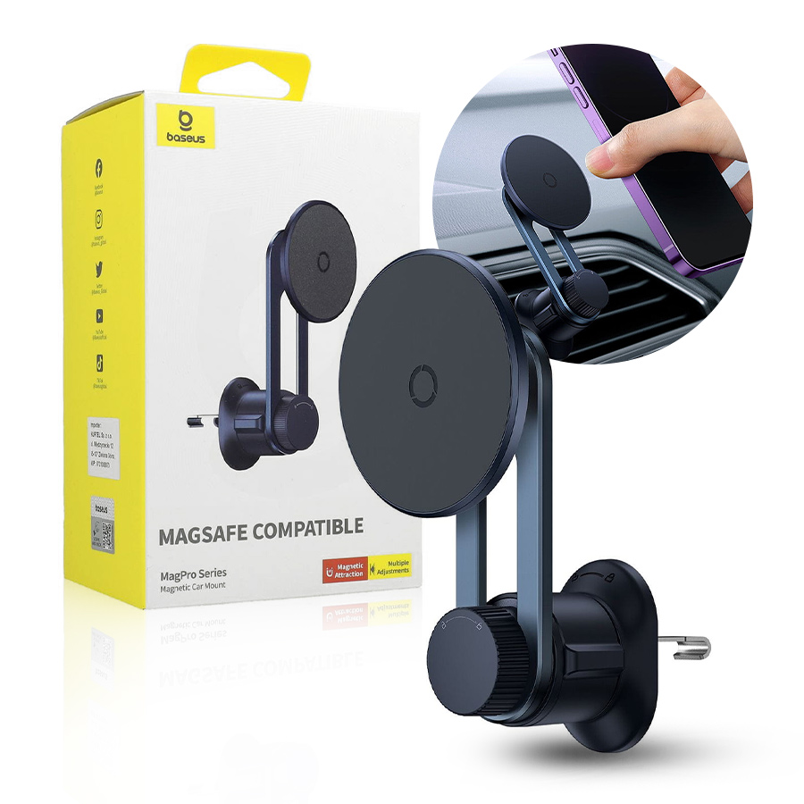 Uchwyt samochodowy Baseus MagPro magnetic to air vent black (BRA013730) 6932172647827