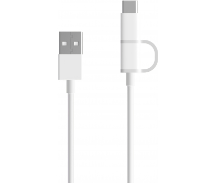 USB-A - USB-C / microUSB Cable Xiaomi, 18W, 2A, 1m, White SJV4082TY