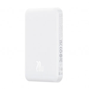 Powerbank Baseus Magnetic Mini, 5000mAh, 20W, PD + FQI, White P10022107223-00