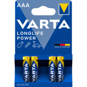 Alkaline Batteries Varta Longlife Power 4903, AAA / LR3, 4-Pack