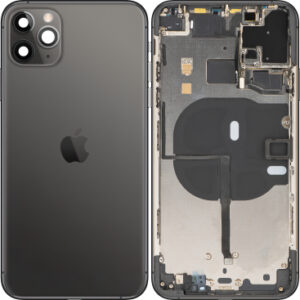 Battery Cover with Middle Frame for Apple iPhone 11 Pro Max, Space Gray, Pulled (Grade B)