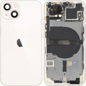 Battery Cover with Middle Frame for Apple iPhone 13, Starlight, Pulled (Grade B)