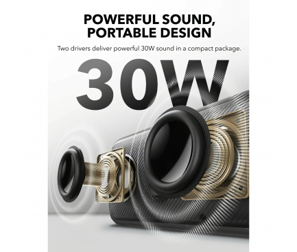 Bluetooth Speaker Anker SoundCore Motion 300, 30W, TWS, Waterproof, Blue A3135031 - immagine 4