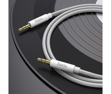 3.5mm to 3.5mm Audio Cable Hoco UPA19, 1m, Silver - immagine 3