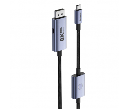 DisplayPort Cable Baseus, 8K, 1.5m, Black B0063370D111-02 - immagine 2