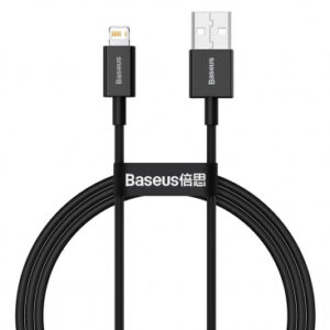 USB-A to Lightning Cable Baseus Superior Series, 20W, 2.4A, 1m, Black CALYS-A01
