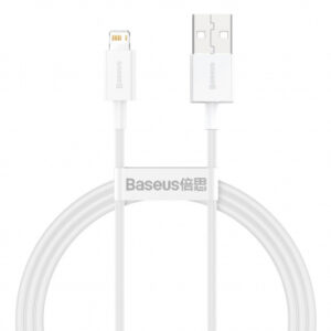 USB-A to Lightning Cable Baseus Superior Series, 20W, 2.4A, 1m, White CALYS-A02