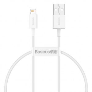 USB-A to Lightning Cable Baseus Superior Series, 20W, 2.4A, 0.25m, White CALYS-02