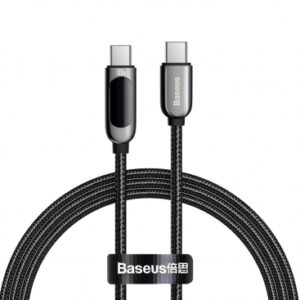USB-C to USB-C Cable Baseus Display, 100W, 5A, 1m, Black CATSK-B01