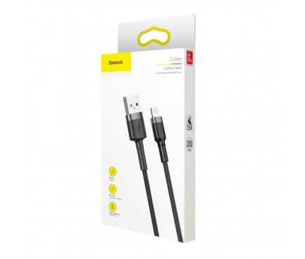 USB-A to Lightning Cable Baseus Cafule, 18W, 1.5A, 1.5m, Grey CALKLF-CG1 - immagine 3