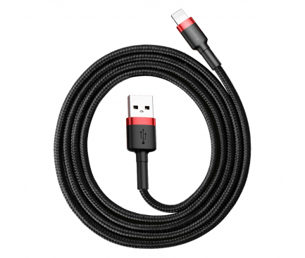 USB-A to Lightning Cable Baseus Cafule, 18W, 2.4A, 1m, Black CALKLF-B19 - immagine 2