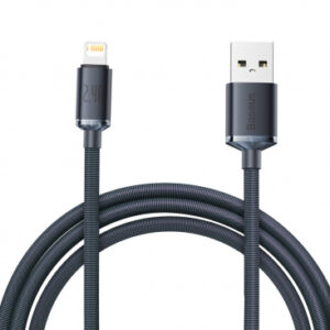 USB-A to Lightning Cable Baseus Crystal Shine Series, 18W, 2.4A, 2m, Black CAJY000101