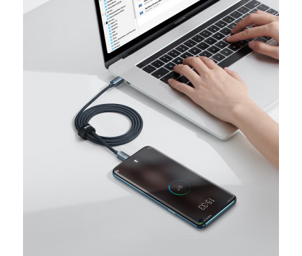 USB-C to USB-C Cable Baseus Crystal Shine Series, 100W, 5A, 2m, Black CAJY000701 - immagine 4