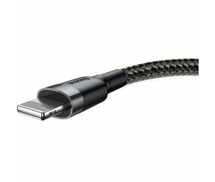 USB-A to Lightning Cable Baseus Cafule, 18W, 2.4A, 0.5m, Grey CALKLF-AG1 - immagine 4
