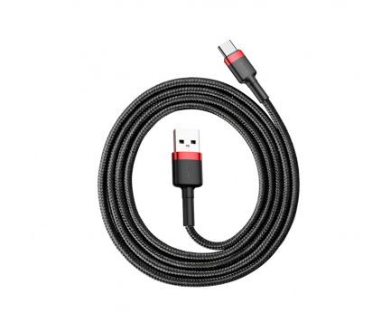USB-A to USB-C Cable Baseus Cafule, 18W, 3A, 1m, Red CATKLF-B91 - immagine 5