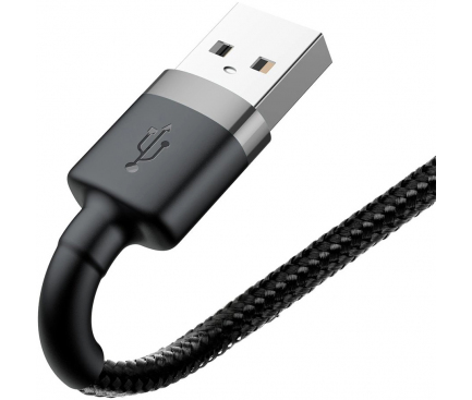 USB-A to Lightning Cable Baseus Cafule, 18W, 2.4A, 0.5m, Grey CALKLF-AG1 - immagine 5