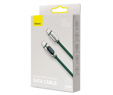 USB-C to USB-C Cable Baseus Display, 100W, 5A, 1m, Black CATSK-B01 - immagine 6