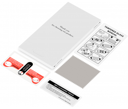 Front Cover Clear Screen Protector BLUE Shield for Oppo A98, Black - immagine 3