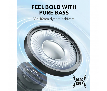 Handsfree Bluetooth MultiPoint Anker Soundcore H30i, Black A3012G11 - immagine 4