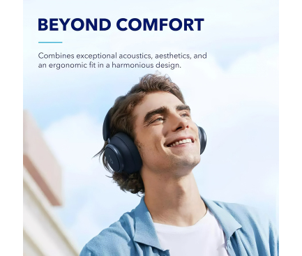 Handsfree Bluetooth MultiPoint Anker SoundCore Space Q45, Blue A3040G31 - immagine 4