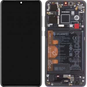 LCD Display Module for Huawei P30, with Battery, Black