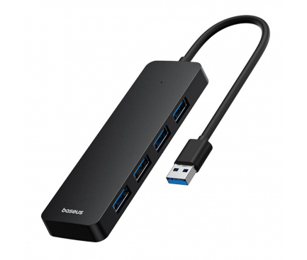 USB-A Hub Baseus UltraJoy, 4 x USB-A 3.0, 0.15m, Black B0005280B111-00