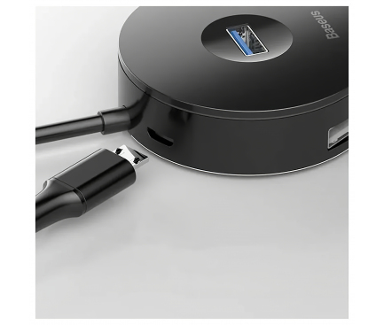 USB-C Hub Baseus AirJoy, 3 X USB-A - USB-A 3.0, Black CAHUB-G01 - immagine 4