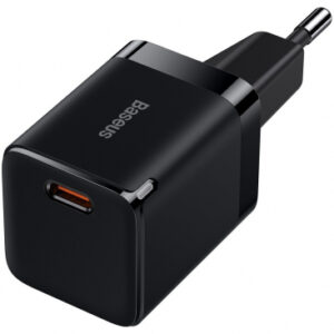 Wall Charger Baseus GaN3, 30W, 3A, 1 x USB-C, Black CCGN010101