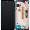 LCD Display Module for Motorola Edge 20 Pro, Blue Vegan Leather