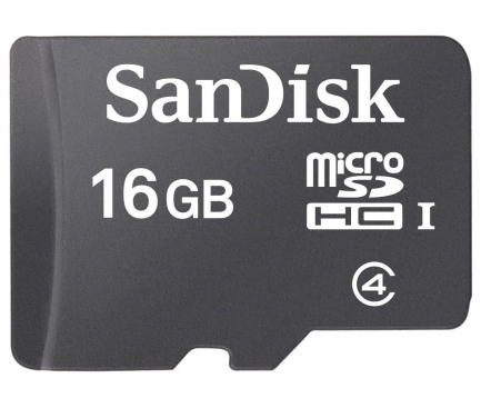 microSDHC Memory Card SanDisk, 16Gb, Class 4 SDSDQM-016G-B35