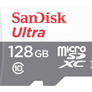 microSDXC Memory Card SanDisk Ultra Android, 128Gb, Class 10 / UHS-1 U1 SDSQUNR-128G-GN3MN