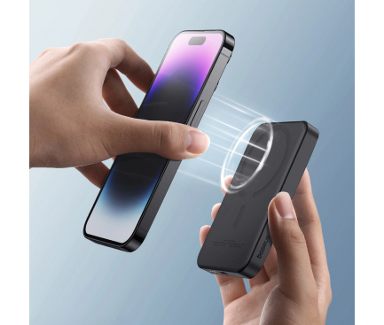 Powerbank Baseus Magnetic Mini, 5000mAh, 20W, PD + FQI, Black P10022107113-00 - immagine 10