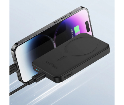 Powerbank Baseus Magnetic Mini, 5000mAh, 20W, PD + FQI, Black P10022107113-00 - immagine 9