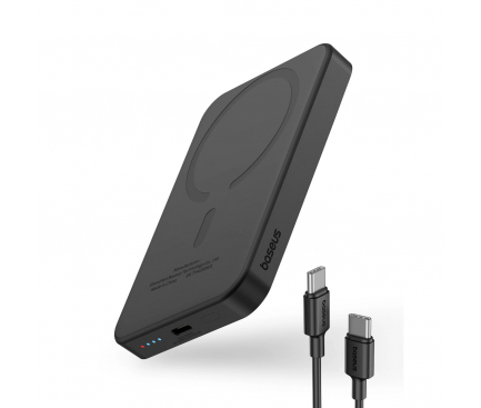 Powerbank Baseus Magnetic Mini, 5000mAh, 20W, PD + FQI, Black P10022107113-00